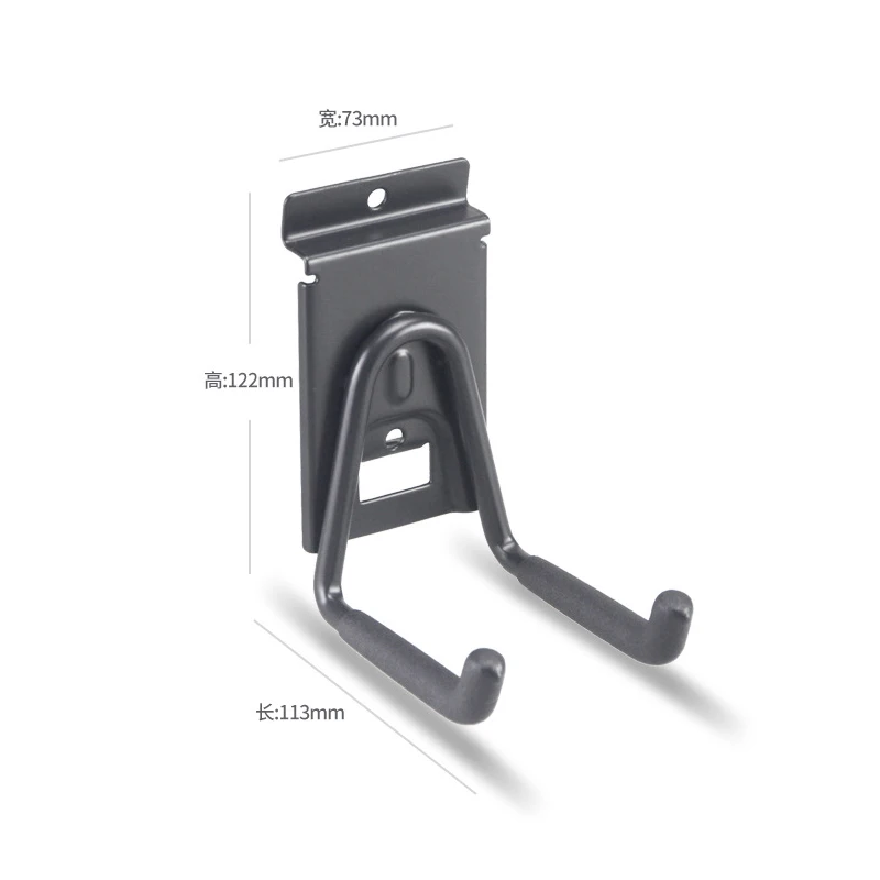 

Multipurpose Wall Mount Hanger Heavy Duty Metal Hook Garage Organizer Hooks Anti-slip Storage Hook For Ladders Garden Tools