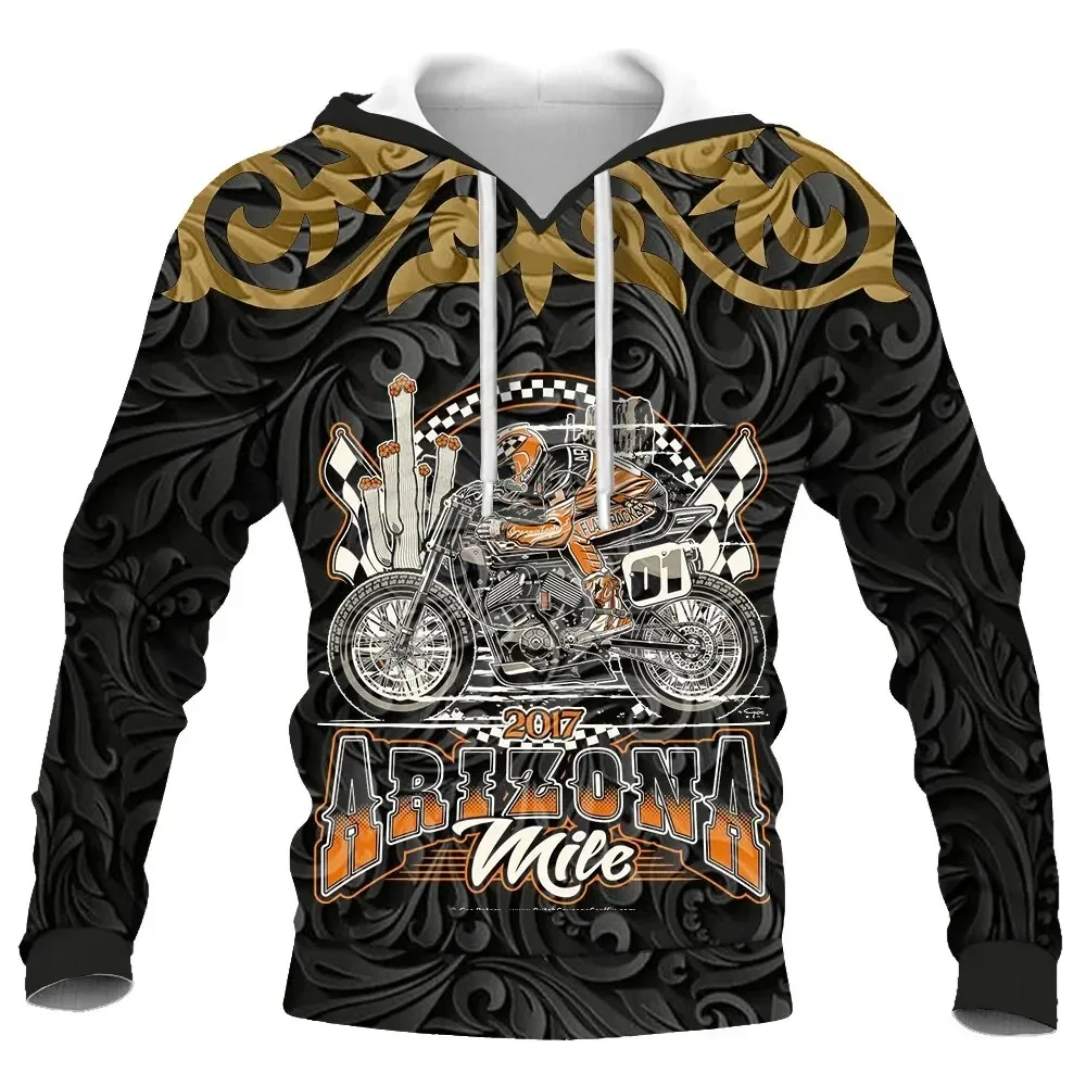 thumbnail image 1 of Sudadera con capucha para hombre con estampado 3D de calavera y motocicleta, sudadera de gran tamaño con estampado gráfico, sudadera de calle a la moda para hombre, camisetas casuales para hombre, 1 of 4