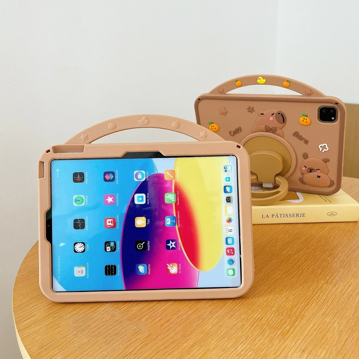 Kids Cartoon Rotatable Stand Case