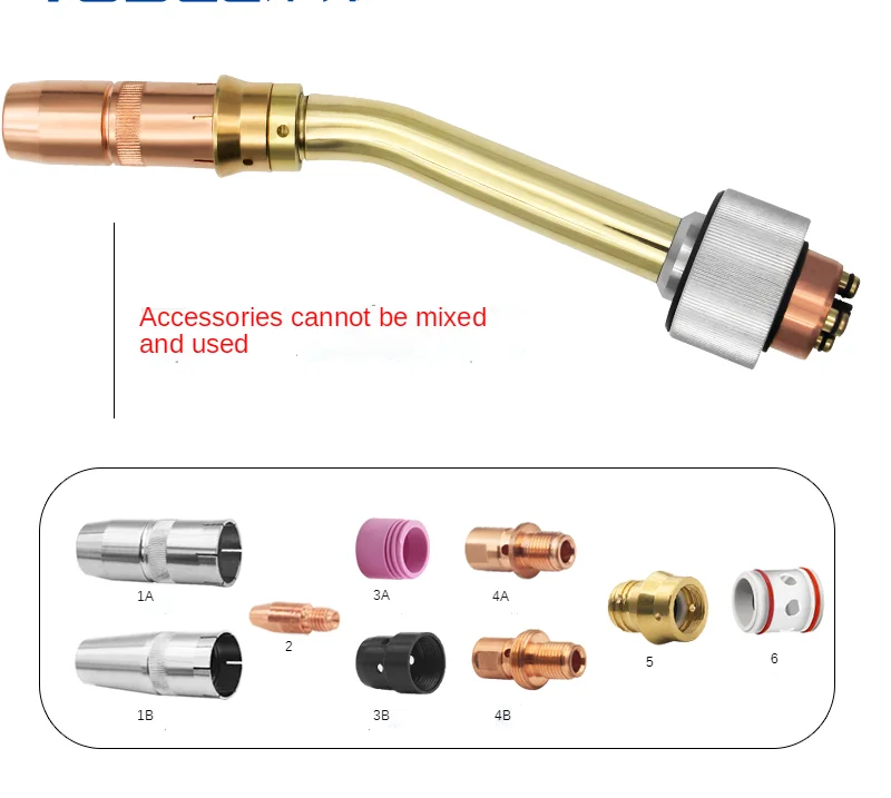 Tbi81w / 82w robot taibaiyi manipulator water cooling gun accessories conductive nozzle nozzle head nozzle protective sleeve welding robot automatic welding accessories japan shengang gun head kaiyuan gun barrel nozzle insulating