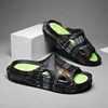 New Fashion Men Slippers Print Men Slides Male Summer Shoes Thick Sole Comfortable Home Outdoor Stylish Massage Shoes Hot Sale 2