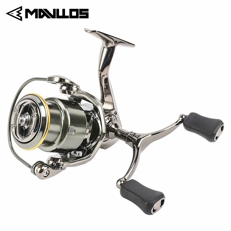 Mavllos BLAST Shallow Spool Spinning Reel Double Handle Ratio 5.2:1 Brake  Force 12kg Left Right Hand Saltwater Fishing Reel