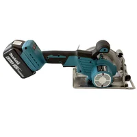 Scie circulaire électrique sans fil Makita 5 pouces à moteur sans balais, rechargeable, portative, pour bois et pierre, avec lame réglable 6