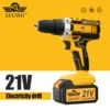LYUWO Rechargeable Electric Hand Drill, Pistol Drill, Electric Screwdriver, Household Impact Hand Drill Tool,Use MT Battery 1