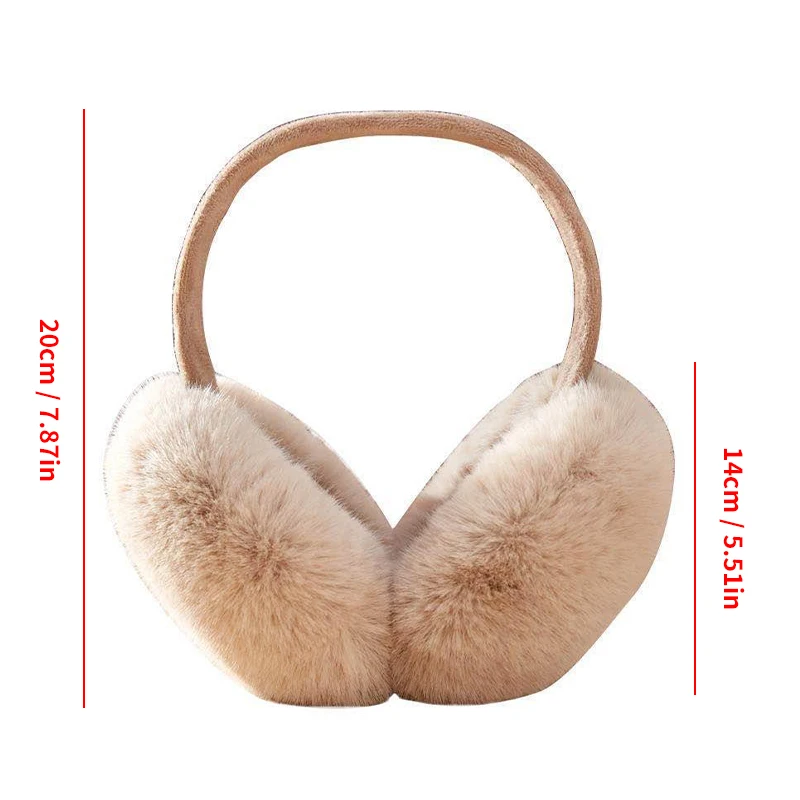 Warm Earmuffs Women Winter Ear Muffs Faux Fur Warm Earmuffs Lady Girls Plush Ear Warmers Outdoor Covers Headband
