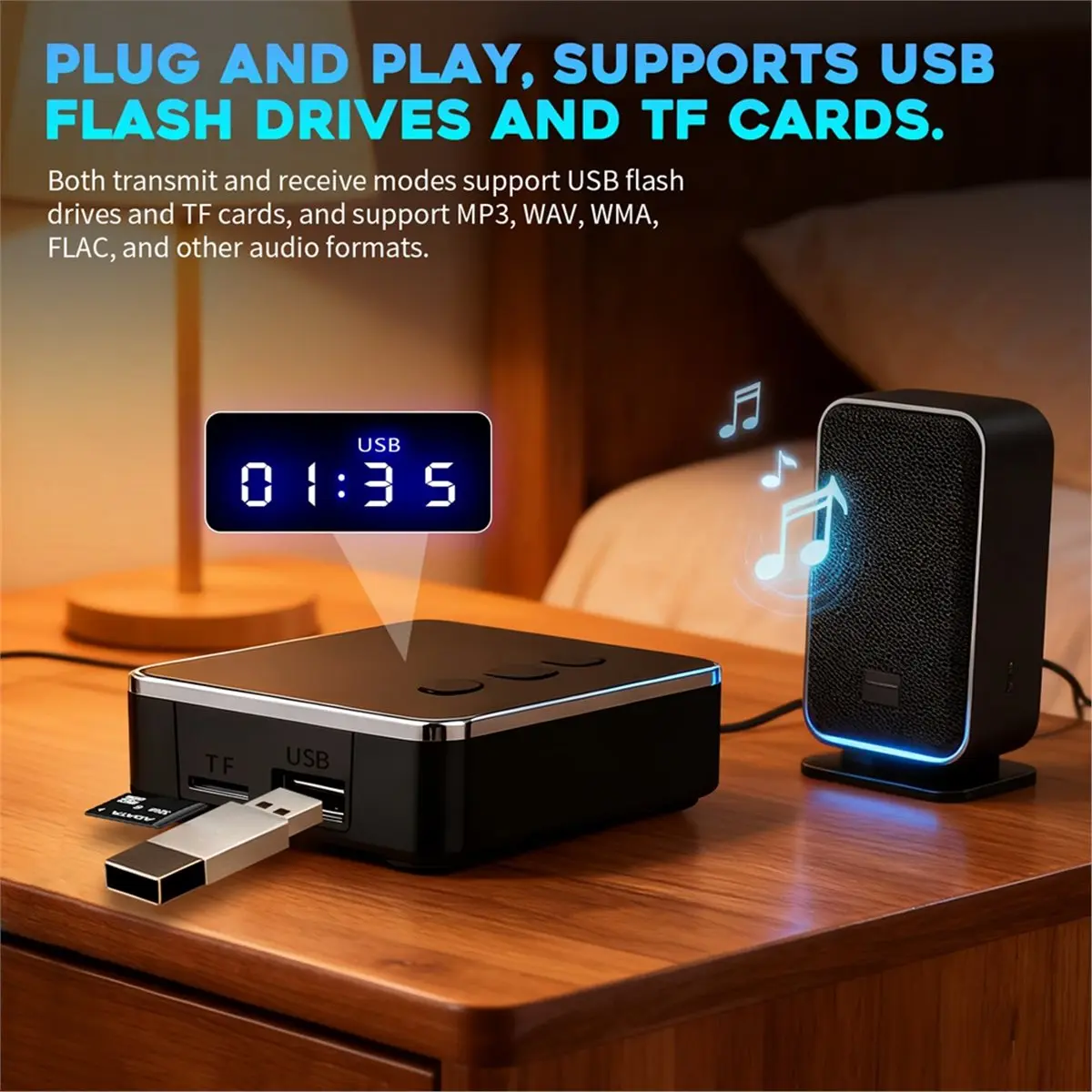 A10R 블루투스 6.0 차량용 수신기 송신기 AptX HD 3.5mm 잭 Aux 무선 어댑터 TV 차량용 2 RCA 오디오 수신기