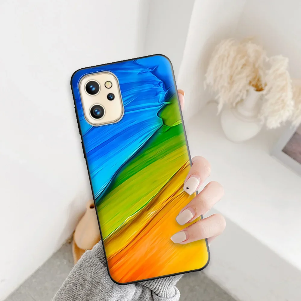 Artistic Soft Silicone Black Phone Bumper Case Cover
