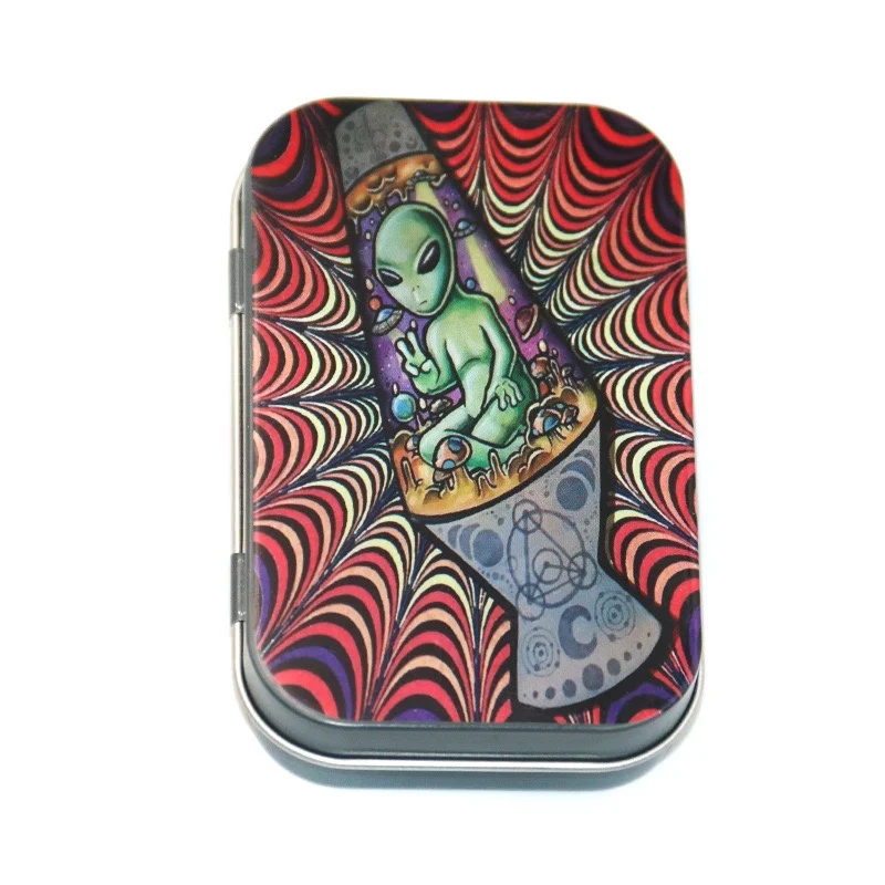 Multi-Function Metal Tin Organizer for Tobacco, Jewelry, Candy, and Keys