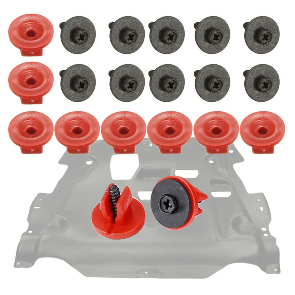 10xScrewsPlus10xPlasticGrommetsEngineUndertrayCoverClipsScrewsSetForVolvoV50C30.jpeg