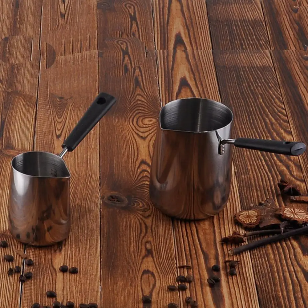 Stainless Steel Wax Melting Pot with Silicone Handle DIY Candle Melts Pot Dissolve Soap Jug Heated Coffee/Milk/Chocolate