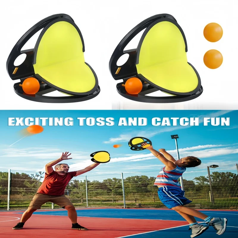 مضرب لعبة الرمي والالتقاط للبالغين والأطفال للاستم...