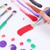 4pcs Round and Flat Bristle Artist Paint Brushes for Student Tempera Graffiti Acrylic Oil Watercolor Painting 5