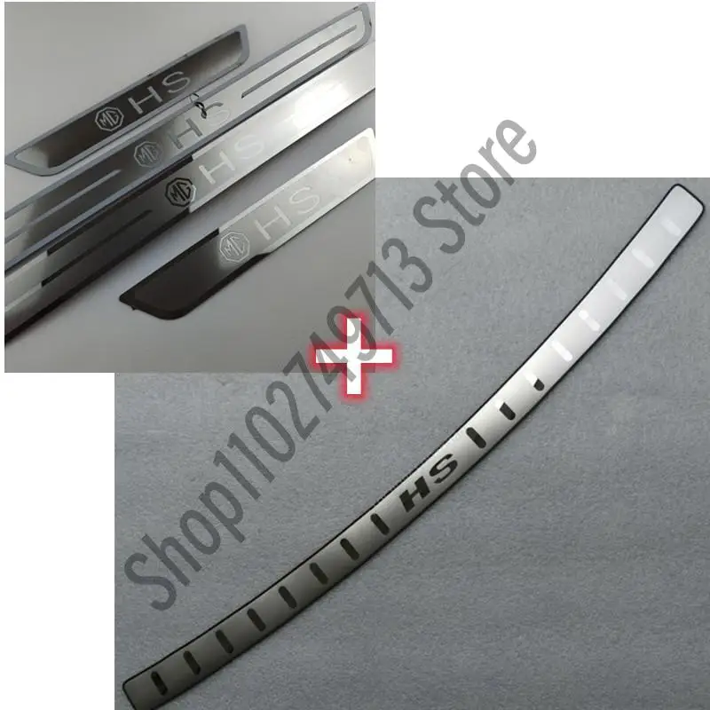 Car-styling-for-MG-HS-2018-2022-Stainless-Steel-ultra-thin-car-Rear ...