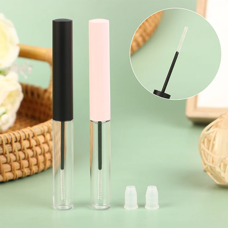 

5ml Super Fine Brush Empty Mascara Tube DIY Mascara Brush Eyeliner Bottle Clear Cosmetic Refill Eyelash Growth Fluid Container