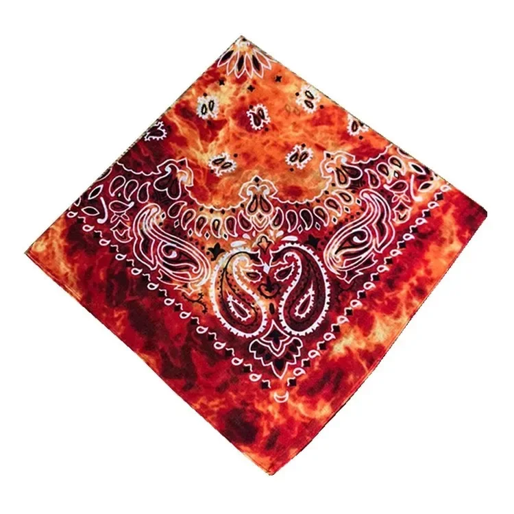 1/2/3 stücke Outdoor Radfahren Baumwolle Quadrat Schal Frauen Männer Paisley Print HipHop Bandanas Schals Stirnband Taschentuch Haar Maske – Detail 21