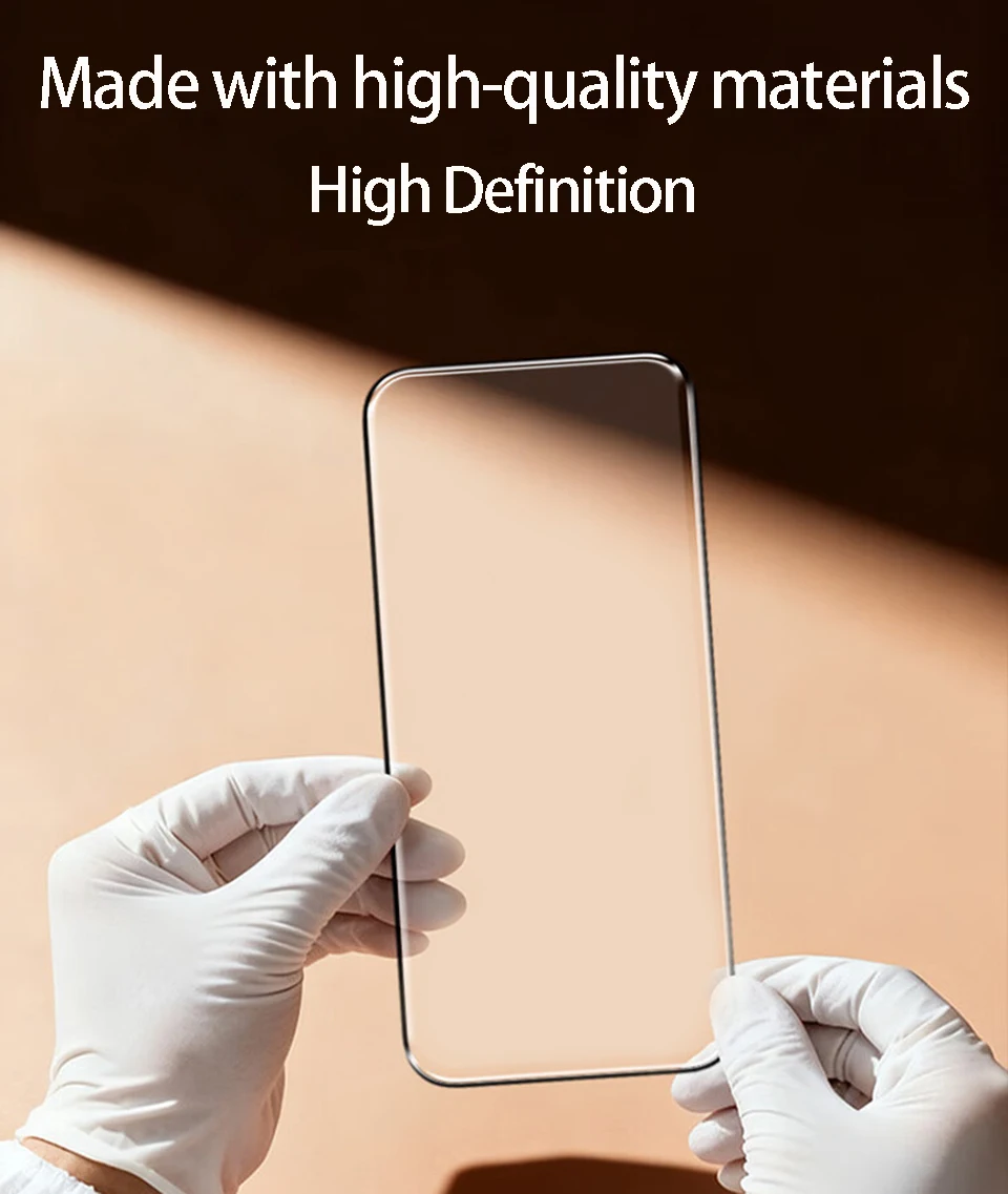 4 Stück HD-Glas-Displayschutzfolie für iPhone 17 16 15 14 13 12 11 Pro Max Plus XR mit Oleophober Beschichtung Gehärtetes Glas Schutzfilm – Detail 7