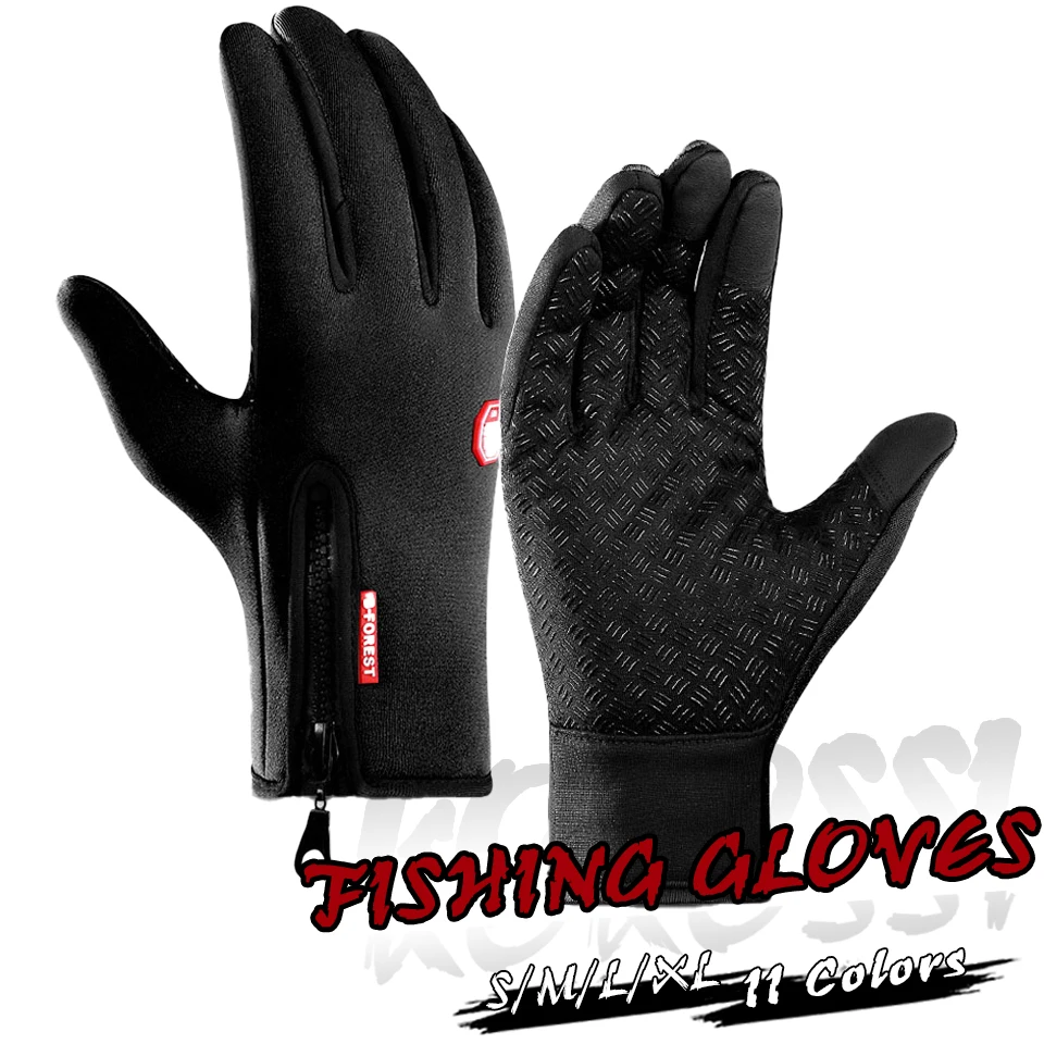 WALK FISH 1 Pair Winter Fishing Gloves Women Men Universal Keep