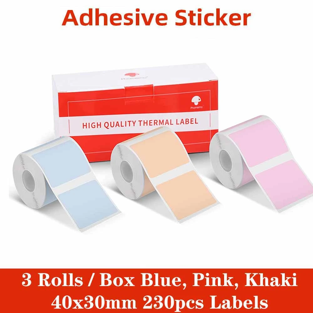 is meer dan adviseren gans Adhesive Sticker Label Thermal Printer | Roll Adhesive Thermal Label  Sticker Paper - Self-adhesive Paper - Aliexpress