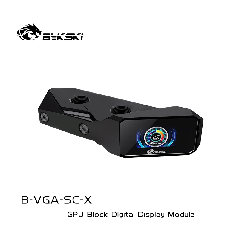 Bykski-lcd Digital Display Medidor de Temperatura da Água Gpu Bloco Adaptador Adicionar no Radiador Termômetro Sensor Fitting Use para g1 4 - Imagem 5