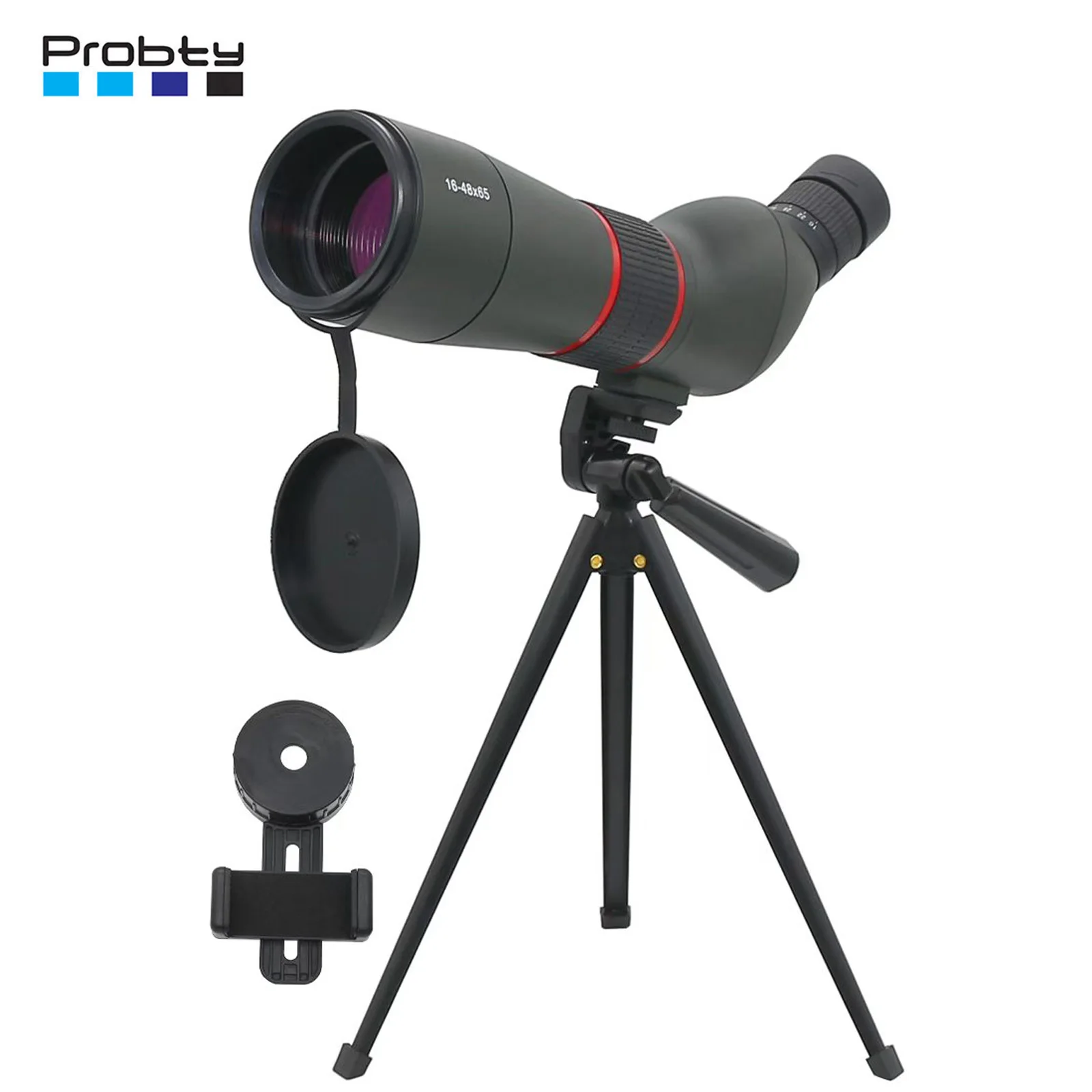 Télescope 16-48 × 65, Zoom puissant monoculaire FMC BAK4, étanche pour l'observation des oiseaux, prise de vue cible avec trépied