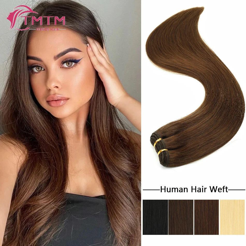 a-trama-reta-do-cabelo-humano-com-extremidade-grossa-para-mulheres-cabelo-real-de-remy-tece-marrom-chocolate-brasileiro