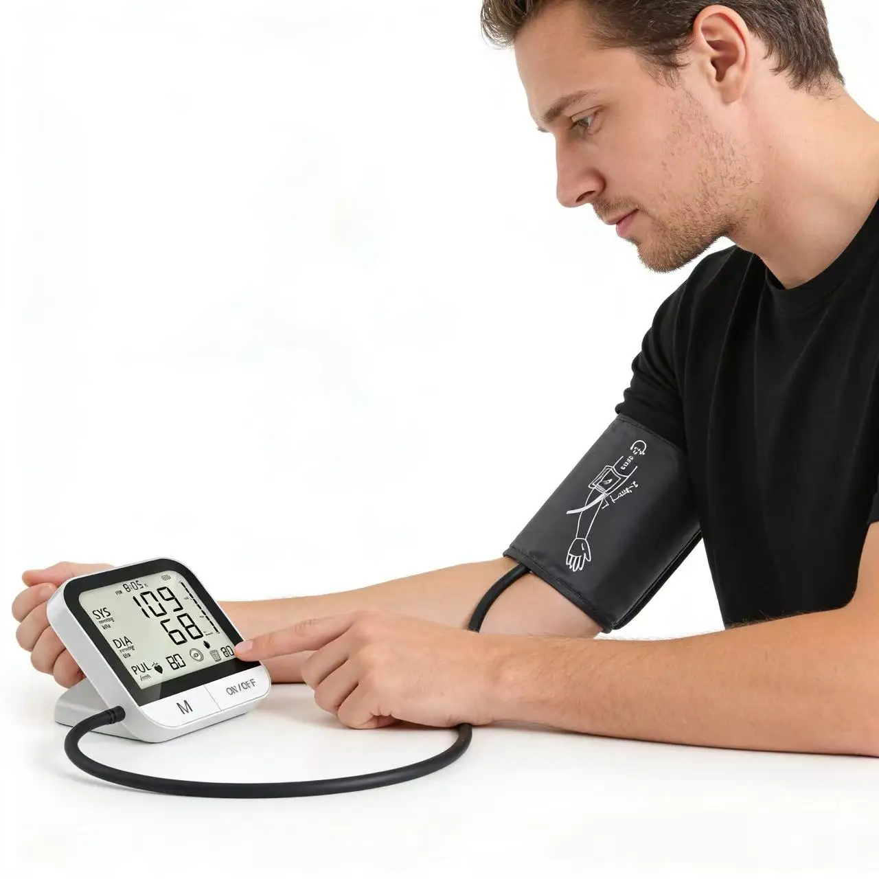 Upper Arm Blood Pressure Monitor High-Precision Portable