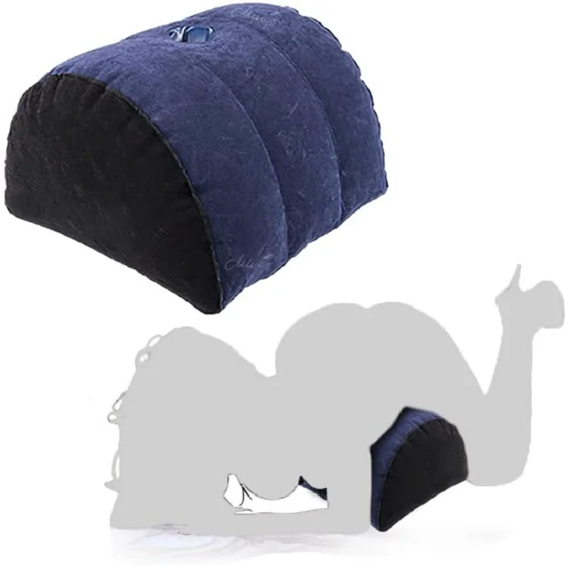 Flocking Inflatable Sex Aid Pillow For Women Masturbation