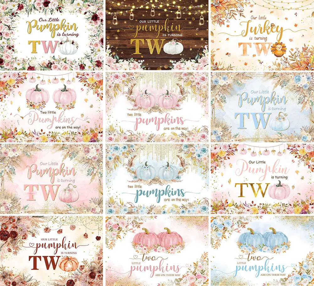 

Фон для фотосъемки Mehofond осень Бохо Цветочная маленькая тыква поворачивается два 2-го дня рождения Декор для фотостудии