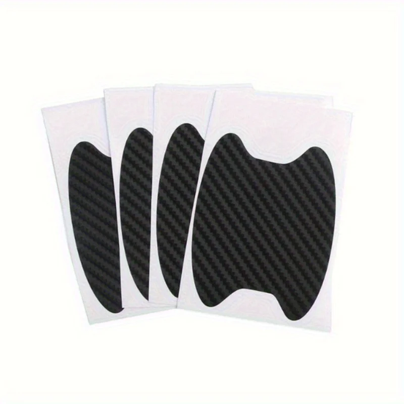 Carbon Fiber 4Pcs/Set Car Door Mouldings Film Scratches Resistant Protection