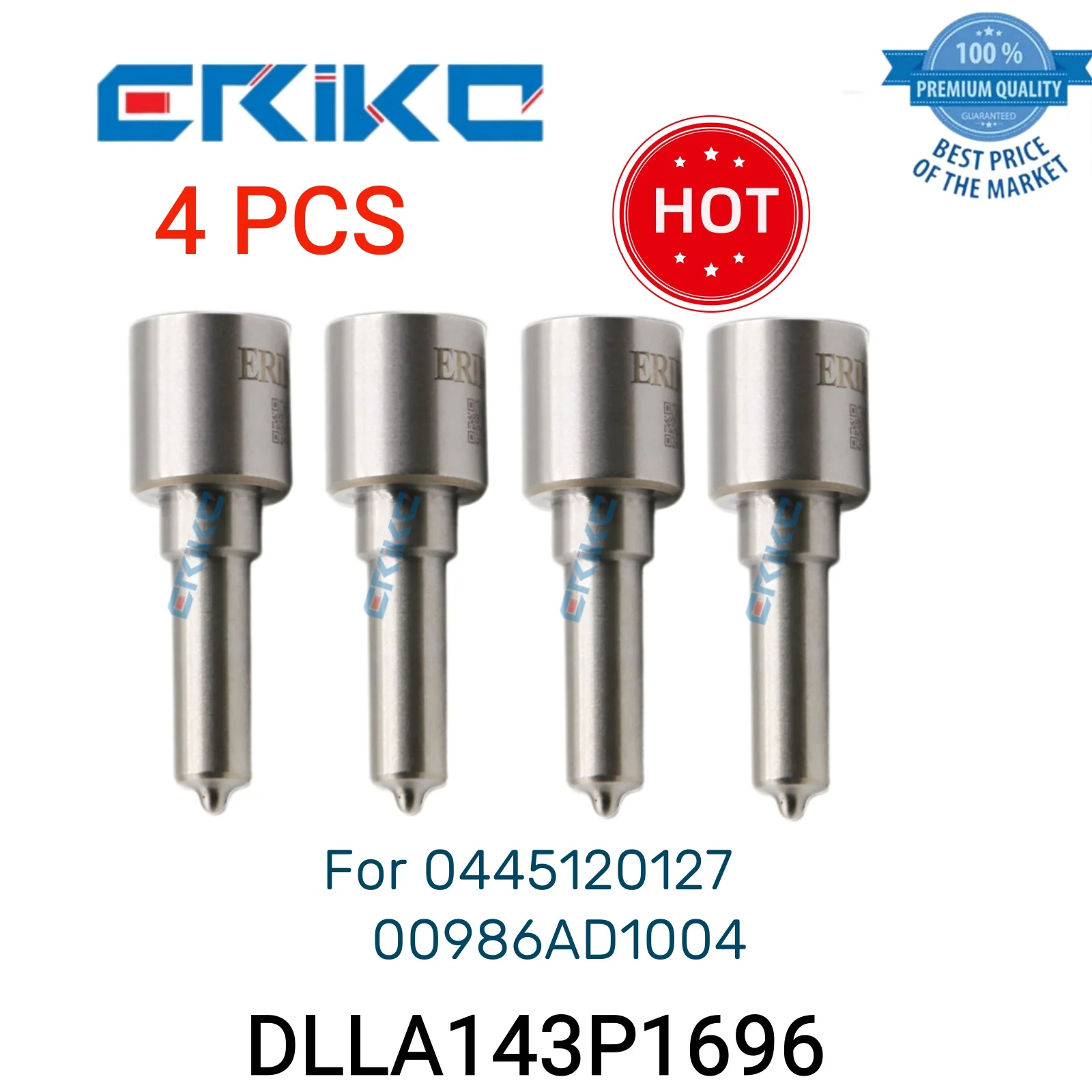 

4 шт. DLLA143P1696 0 433 172 039 сопло с общей топливной магистралью DLLA 143 P 1696 Φ DLLA 143P1696 подходит для 0445120127 00986AD1004
