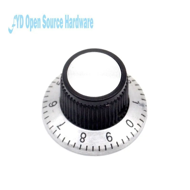 5pcs Potentiometer Knob C3 / Band Dial Knob Bore 4MM / Width 23MM * 14.5MM High