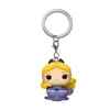 FUNKO POP Keychains Alice in Wonderland Cartoon Cute Creative Tea Cup Design Doll Pendant Peripherals Keychain Kid Holiday Gift 4