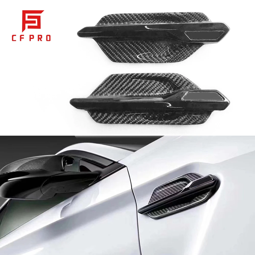 

2Pcs For BMW M2 Car Side Fender Cover Rainproof Anti-Scratch Carbon Fiber Leaf Plate Cover Accessories