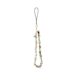 Handmade Bohemian Gemstone Pearl Phone Lanyard Accessory (Amazon)