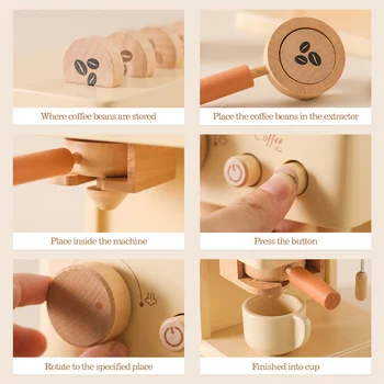 Wooden Replica Coffee Machine - Wooden Toys 2