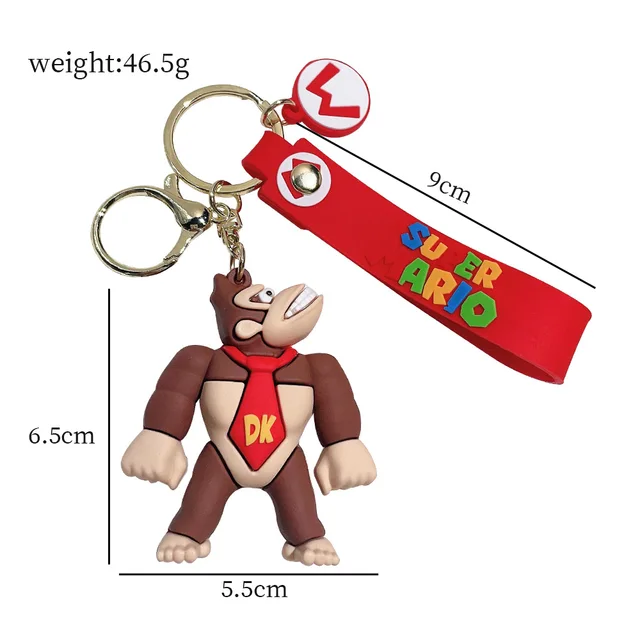 Llavero de Mario Bros para mochila: Colección Action Figure PVC | Emoape