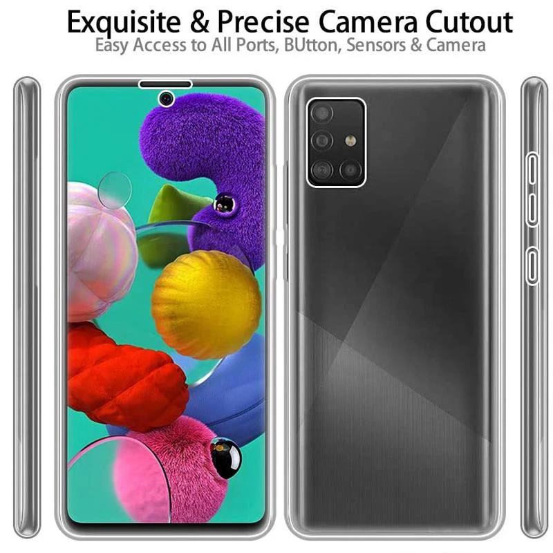 360° Clear Dual Layer Full Body Phone Case