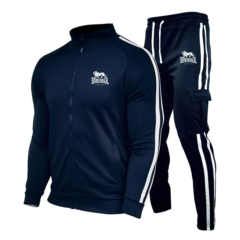 

New Mens 2024 Tracksuits Men Sets Sweatshirt sweatpants Tracksuit Zipper Stand Collar Sports Suit Jogging Fitness Men Clothing