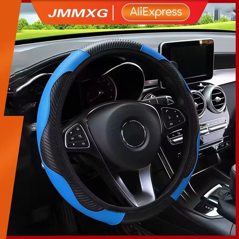 Universal Car Steering Wheel Cover Leather Antislip Protect For Vw