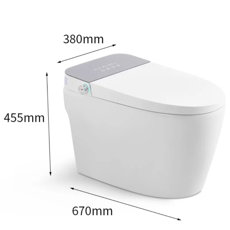 YYHC-High-tech Modern bathroom sanitary ware designs Foot sensation flushing Intelligent ceramic one piece smart toilet