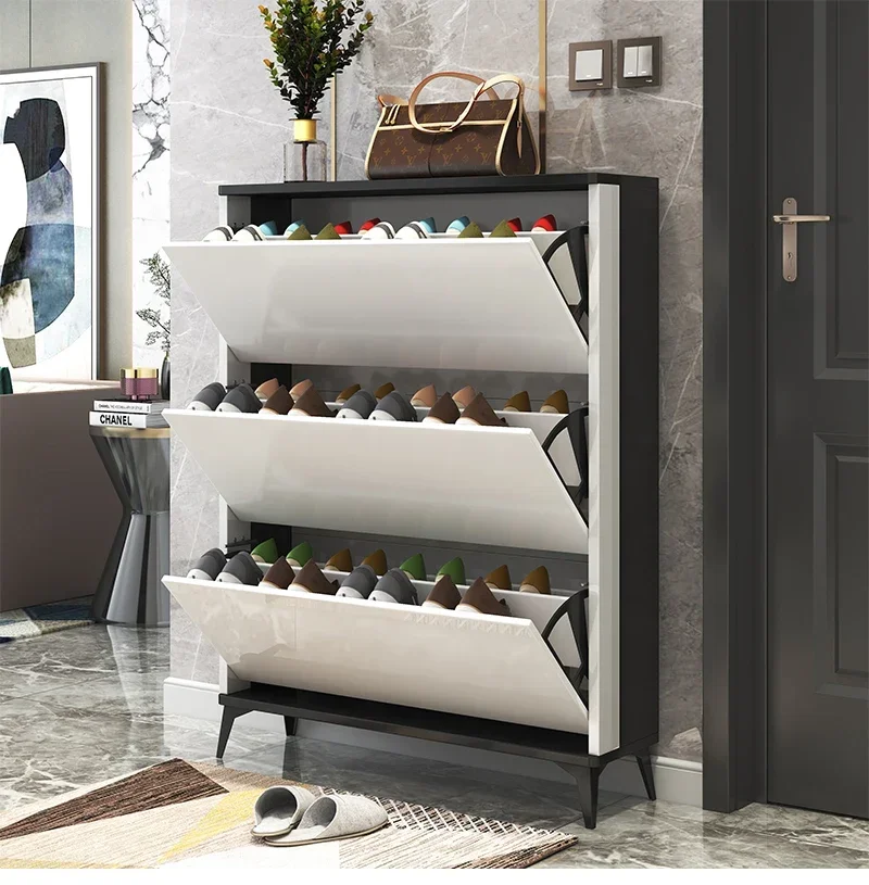 Minimalist Luxury Shoe Cabinets Modern Storage Living Room Cabinet Ultra-thin Shoe Stand Organizer Meuble Chausssure Furnitures