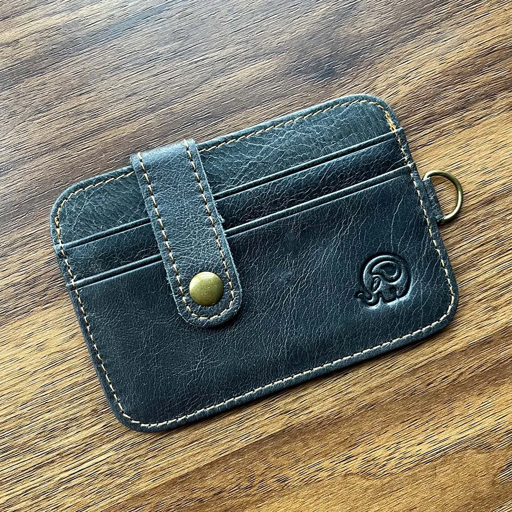 Genuine Leather Card Holder Credit Card Wallet Mini Slim Wallet & Id Holders Man Vintage Cardholder leather wallet,wallet card holder,card holder,credit card holder,credit card wallet,id card holder
