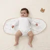 Baby Swaddle Blanket 0-6 Months Strap Protect Belly Baby Sleeping Blanket Wrap for New Born Thin-style for Summer 1