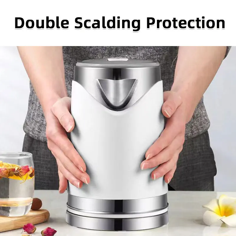 2L Electric Kettle,110V1000W,220V1500-1700W,Quickly Boiling Water,Automatic Power-Off,Double Scalding Protection,Food Grade 304 4
