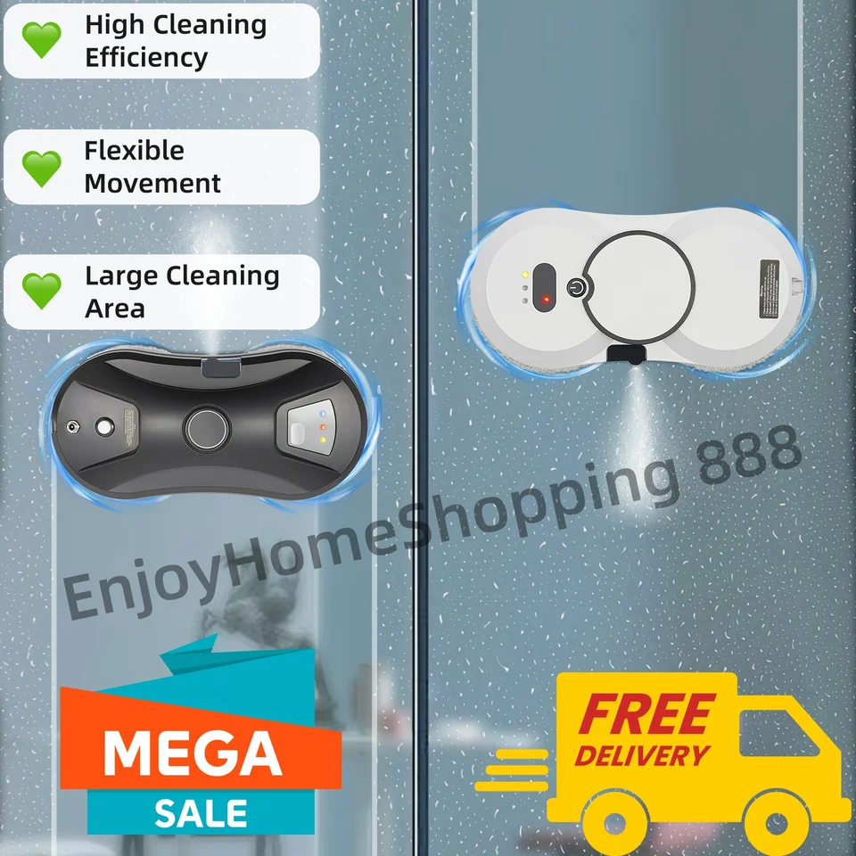 Smart Window Cleaner Robot with Remote Control