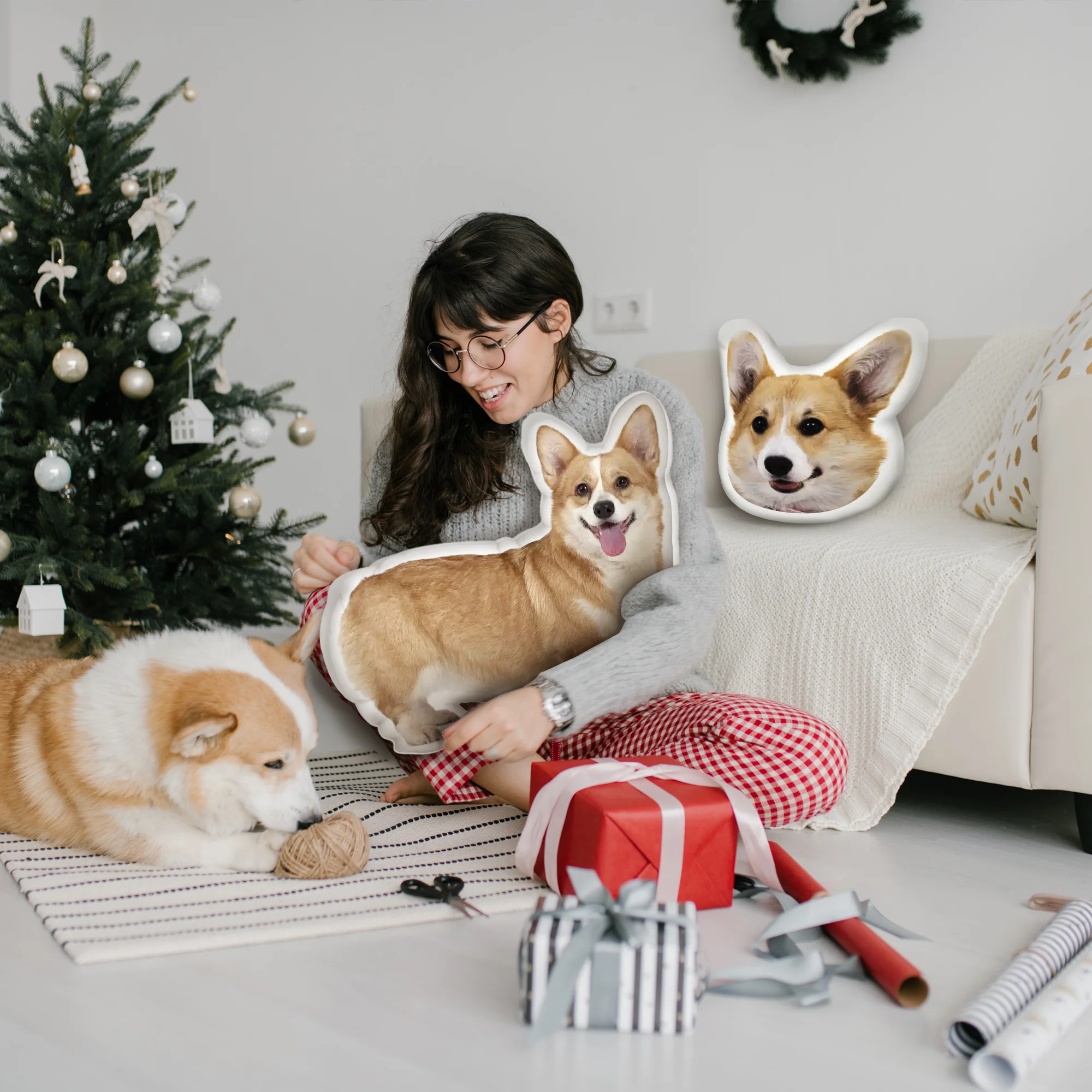 Custom Pets Cushion Personalized Filling Pets Photo Cushion DIY Pillow for Putting Picture of Cats and Dogs Home Decor 6