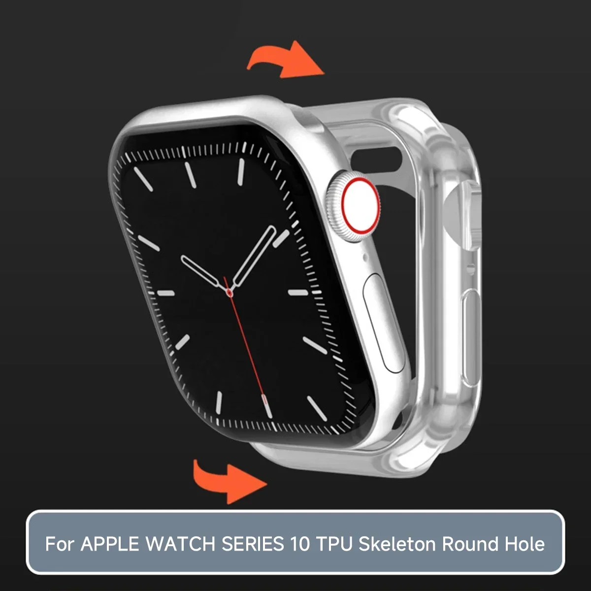 TPU Hollow Soft Bumper Shell for Apple Watch - Protective Case Cover