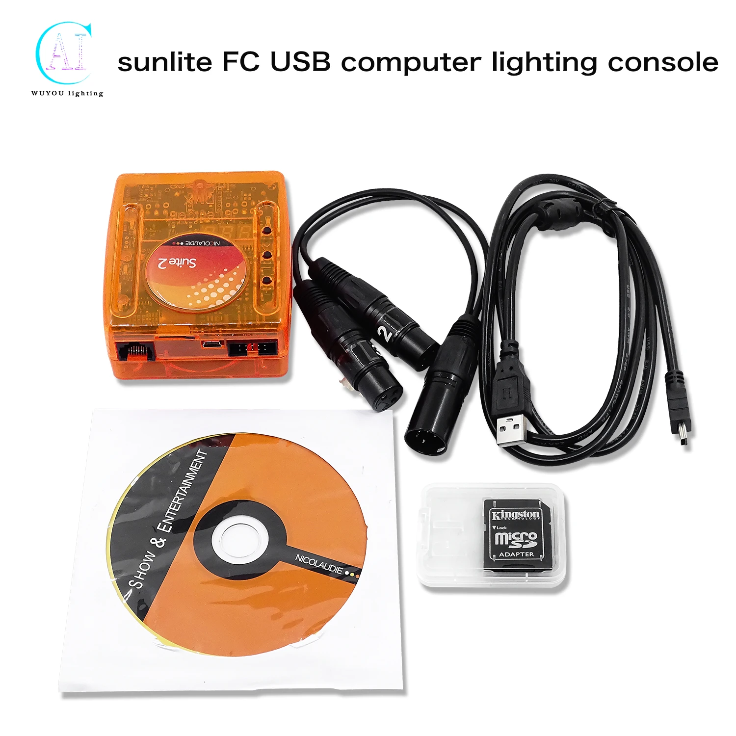 

Sunlite Suite 2 FC сценическое освещение DMX512 Контроллер затемнения Sunlite 2 FC + USB подключение к компьютеру диммер