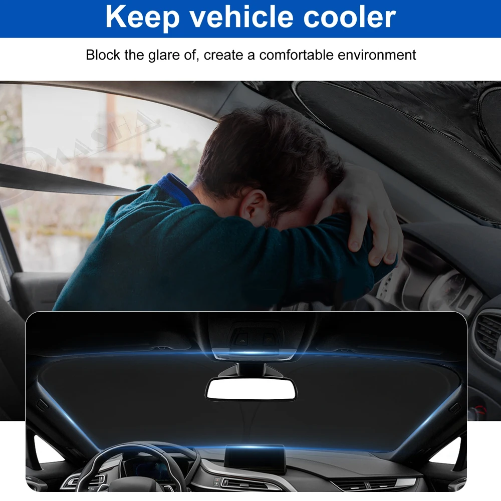 Car Sunshade,Windshield Sunshade,Windshield Sun Shade Windshield Sun Shade for Toyota CHR-CH-R Window Cover Sun Visor Foldable Sunscreen Blocks UV Rays Keep Your Car Cooler