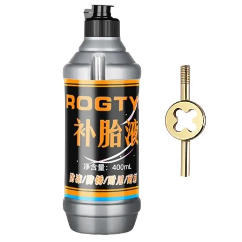 

Fix A Flat Tire Sealant 400ml Efficient Sealing Thru-Core Urgent Tire Sealant Non-destructive Fast Tire Bead Sealer For Small